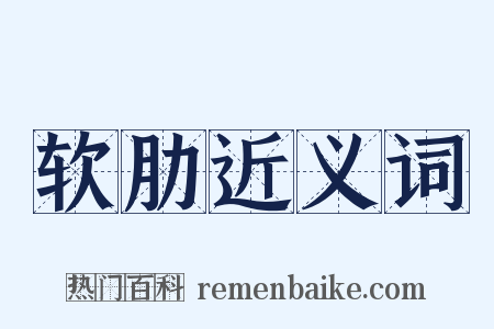 软肋近义词是什么意思的图片